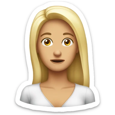 Donna che  piange con lacrime  sticker