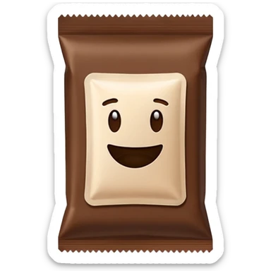 rectangular coffee sachet sticker