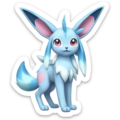 Glaceon-Sylveon full body sticker
