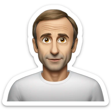 Macron qui embrasse zemmour sticker