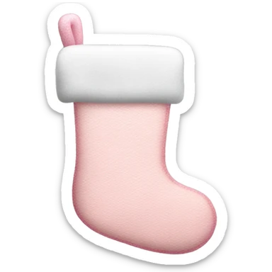  light pink Christmas stocking sticker