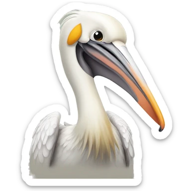 Pelican bird sticker