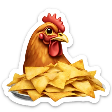 Chicken nachos sticker