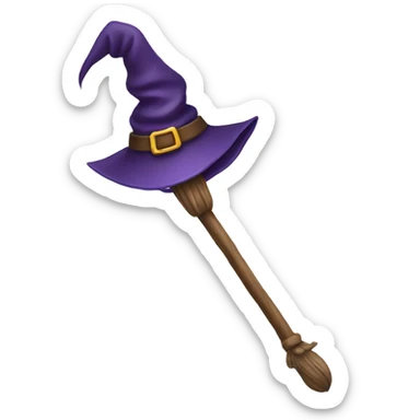 witch wand sticker