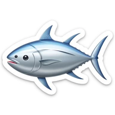 tuna, front view sticker