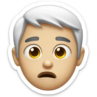 Super sad emoji crying lots of tears sticker