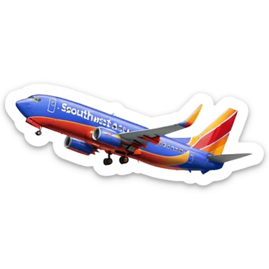 Southwest Airlines Boeing 737-800 (Heart One livery) sticker