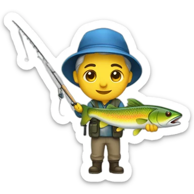 fishing sticker