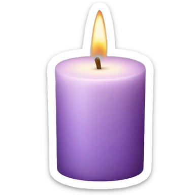 Lilac candle  sticker