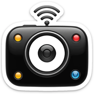 cámara wifi sticker