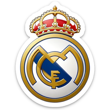 Real Madrid escudo real sticker
