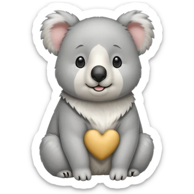 Haz a un samoyedo con mezcla un koala sticker