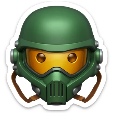 Doomguy helmet sticker