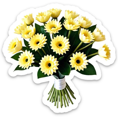 букет из ромашек sticker