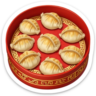 Chinese theme emoji food sticker
