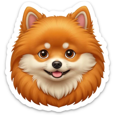 Pomerian dog sticker