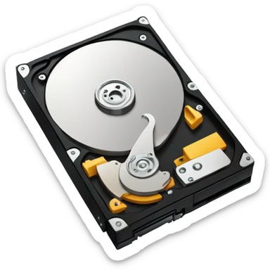 A hard disk drive sticker