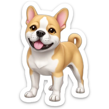 french bulldog shiba inu mix sticker