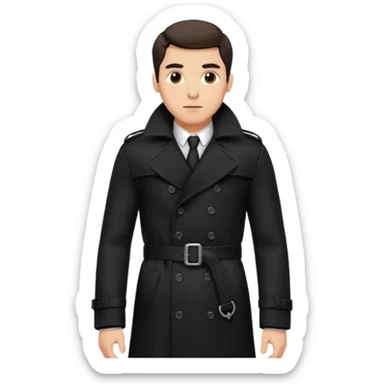 outerwear coat men trenchcoat sticker