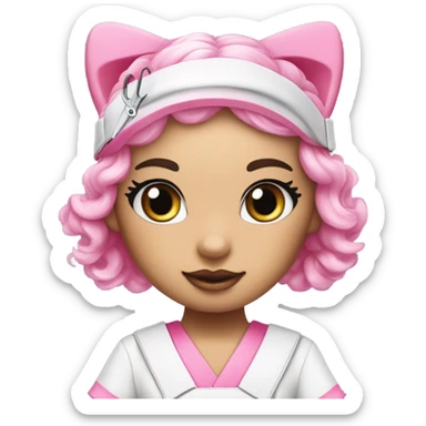 Hello Kitty, lash tech sticker