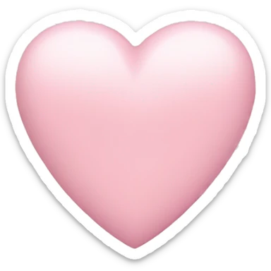 Light pink heart sticker