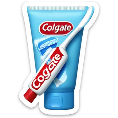 'COLGATE' named  toothpaste sticker
