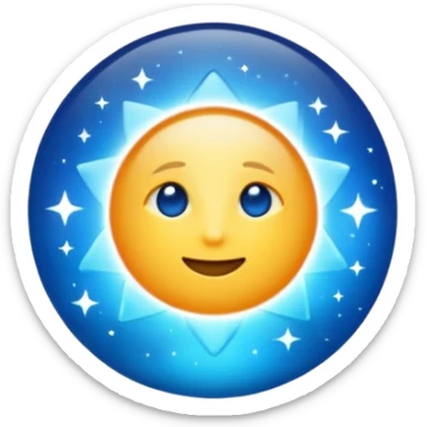 Étoile bleu sticker