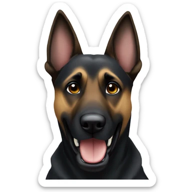 Malinois name César  sticker