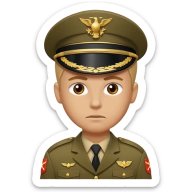 His rank is soldier sticker