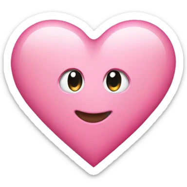 pink love heart sticker