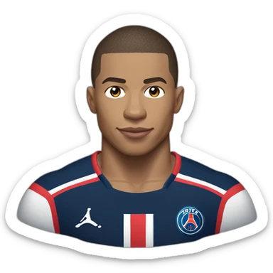 kylian mbappe, psg, buff, world cup, soccer sticker