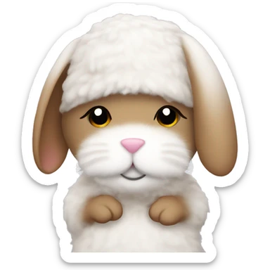 Bunny cozy sticker