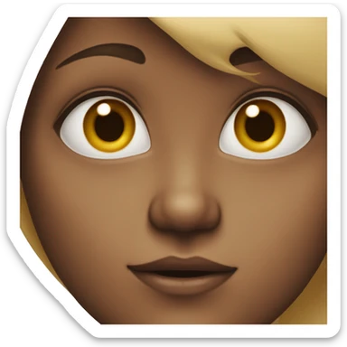 girl with massive nose sticker