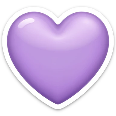 lilac heart sticker