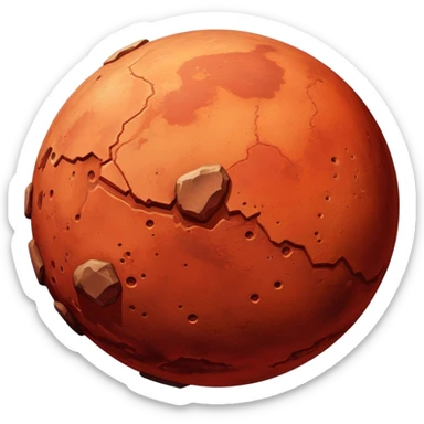 red planet Mercury sticker