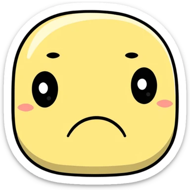 sad face sticker