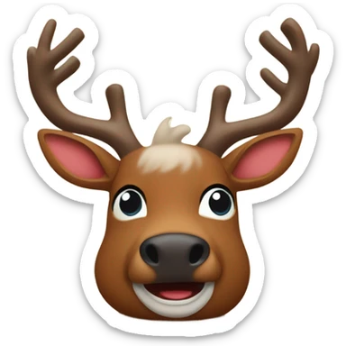Rudolph the red nosed reindeer sticker