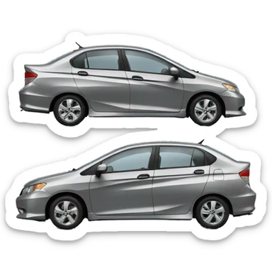 Honda city 2011 black  sticker