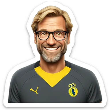 Jurgen Klopp smiling sticker