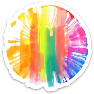 Holi colour sticker