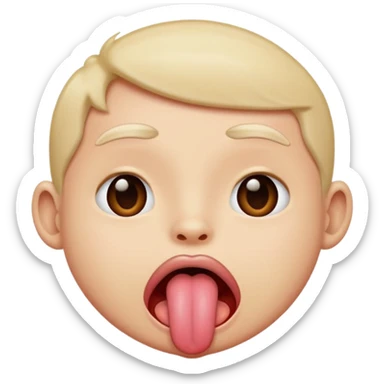 i’m talking bout in it with tounge out sticker