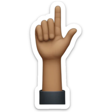 Authoritarian raising hand in salute sticker