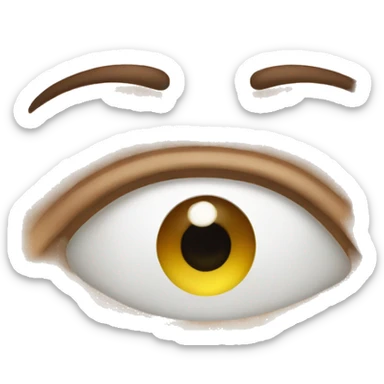 Girl said eye  sticker