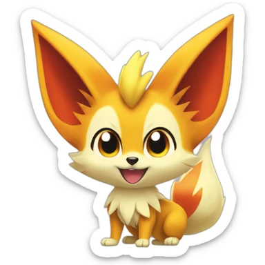 The pokemon fennekin sticker