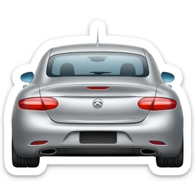 un carro desde atras  sticker