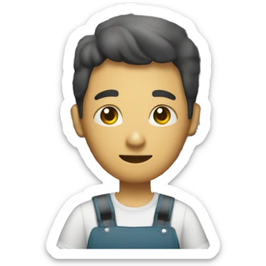 A warehouse worker asking questions  sticker