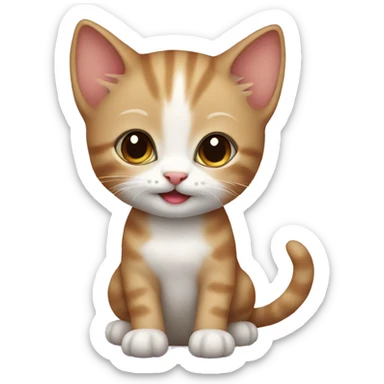 cute kitten sticker