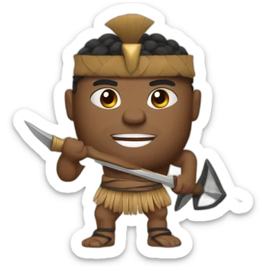 Fijian Warrior sticker