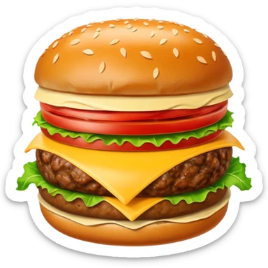 meatball burger sticker