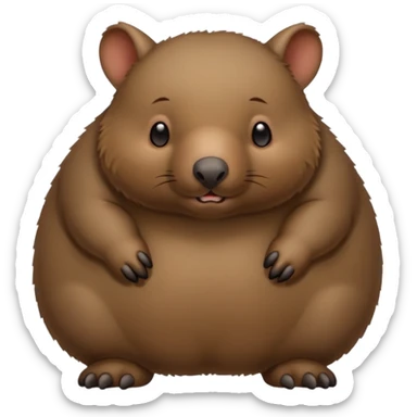 Wombat butt sticker